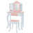Teamson Kids Star Vanity Table & Stool Set with Mirror