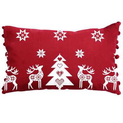 Fern Geometric Rectangular Throw Cushion