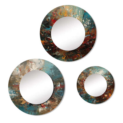 Elisach Metal Round Mirror