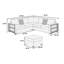Ensemble de canapé modulaire contemporain 4 pièces-999460389