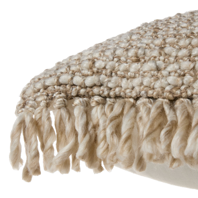 Angora Mellah Handmade Lumbar Pillow & Insert (16"x24"), Pillow Cover Only - No Insert