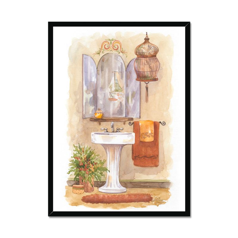 Bath In Spice I by Jerianne Van Dijk - Painting, Black Framed Paper Print, 80cm H x 55cm W