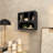 Novi Cole And Grey Wood 4 Shelf Geometric Wall Shelf-796260264