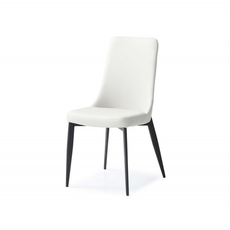 Chaise d’appoint rembourrée Eastville, Blanc