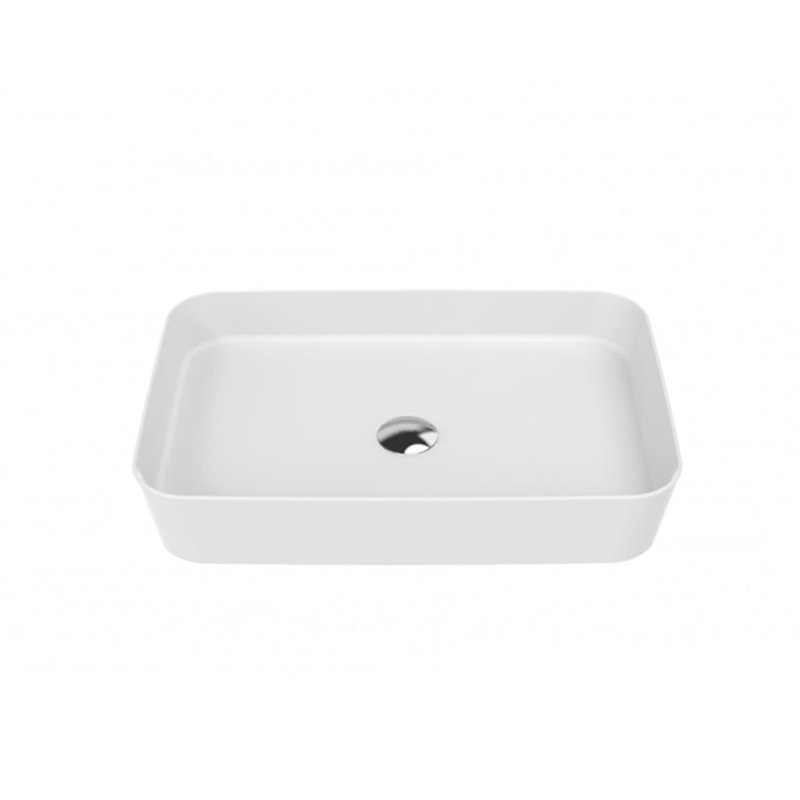 WS Bath Collections Lago 15.7 " 4.5 " Tall Ceramic Rectangular Bathroom Sink