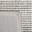 Tapis abstrait en laine à carreaux touffeté à la main-990471024