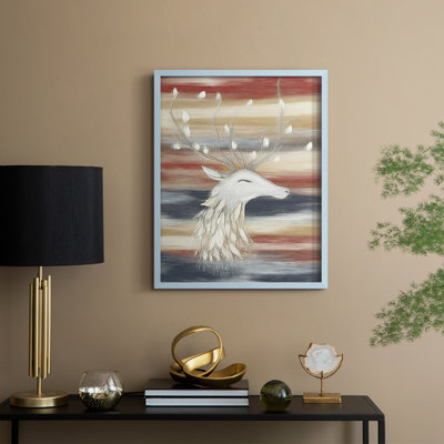«Christmas Holiday Art» CECLVII, reproduction d'art encadrée - bois massif