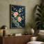 Roses in Teal Japandi - Wrapped Canvas-159202180-159202185