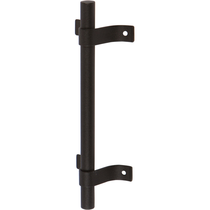 Black Metal Barn Door Tubular Pull Handle 7.75 inches