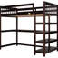 Lit mezzanine simple avec tablette et bureau pour les dortoirs de style chambre à coucher-499315308-499315313