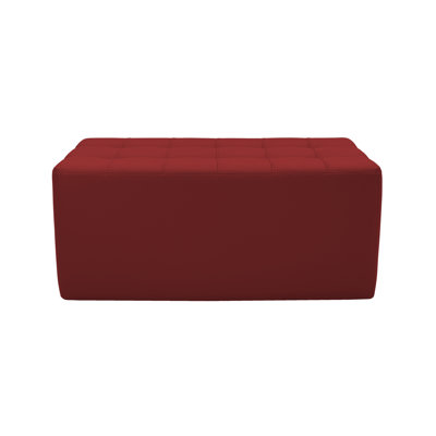 Faux Leather Ottoman
