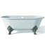 Baignoire de trempage autoportante en fonte 70 po. X 32 po. Janeese-17755877-17755879