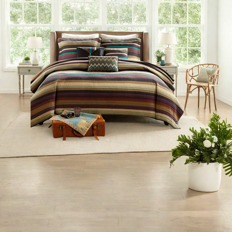 Ensembles de literie matelassés en coton de qualité supérieure, multicolore, style rustique pour la maison