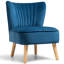 Fauteuil de chambre en velours de 53,34 cm de large Tintah-1211262104