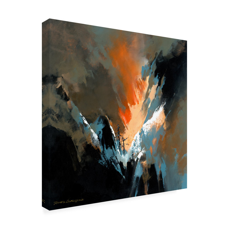 «Thomas Leung Snow Valley», art sur toile, H 14 po x l 14 po