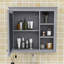 Armoire à pharmacie murale Yaliyah avec miroir et tablettes réglables-1408156299