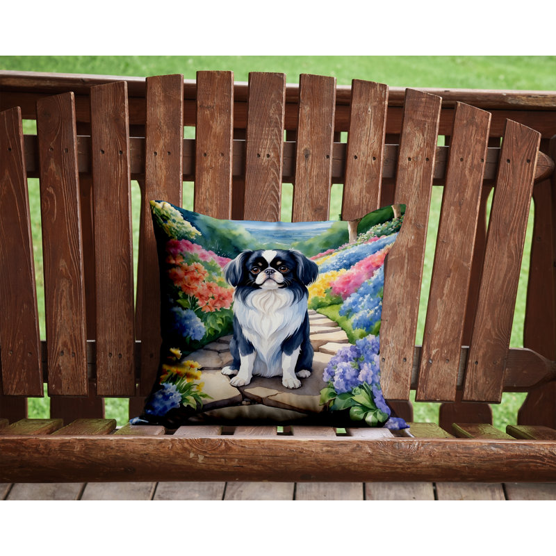 Coussin décoratif intérieur / extérieur Spring Path, H 14 po x l 14 po