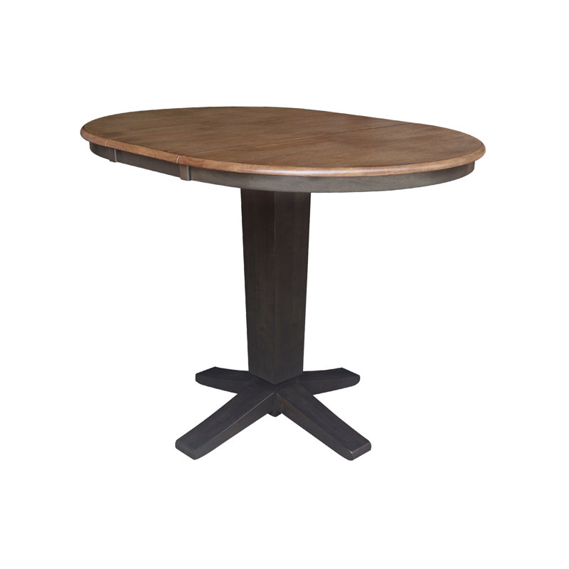 Table de salle à manger Wabash, Hickory / charbon délavé