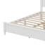 Ensemble de chambre à coucher 3 pièces - Grand lit plateforme en bois et 2 tables de chevet