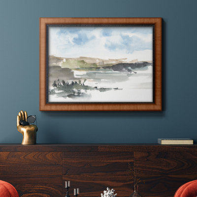 «Western Lake Study I», toile encadrée de qualité supérieure - prête à être accrochée