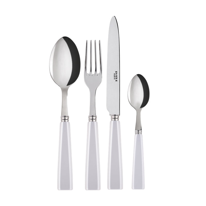 Sabre Paris - 24 Pieces Cutlery Set Icône, White