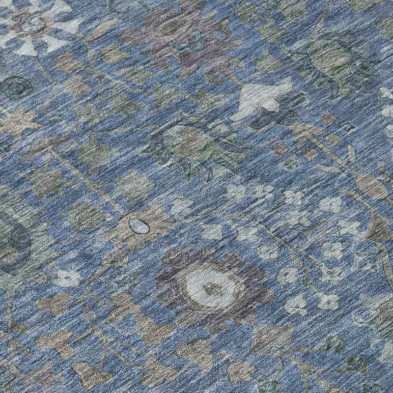 Machine Washable Indoor/Outdoor Derrick ACN2231 Global Rug, Rectangle 1'8" x 2'6"