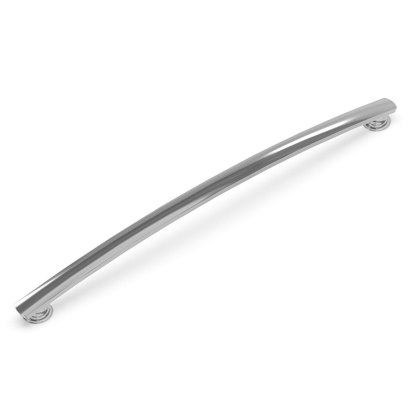 Poignée arche de 12 po de la collection American Diner - Chrome, centre à centre - Quincaillerie transitionnelle et traditionnelle pour tiroirs et armoires