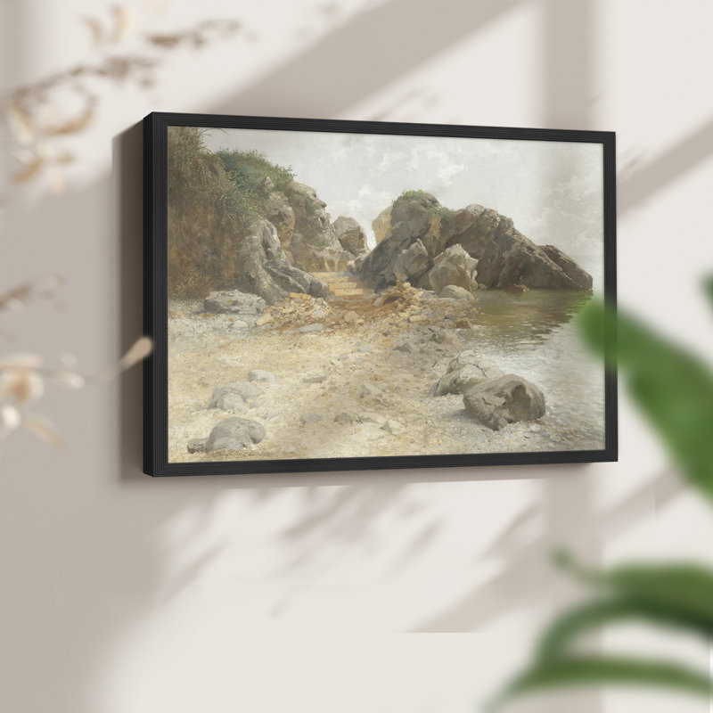 Paysages rétro-CDXLIX - reproduction encadrée, H 8 po x l 10 po, Noir