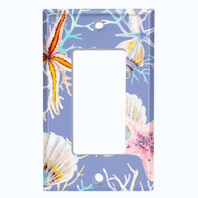 Nautical & Beach 1 - Gang Rocker Standard Wall Plate