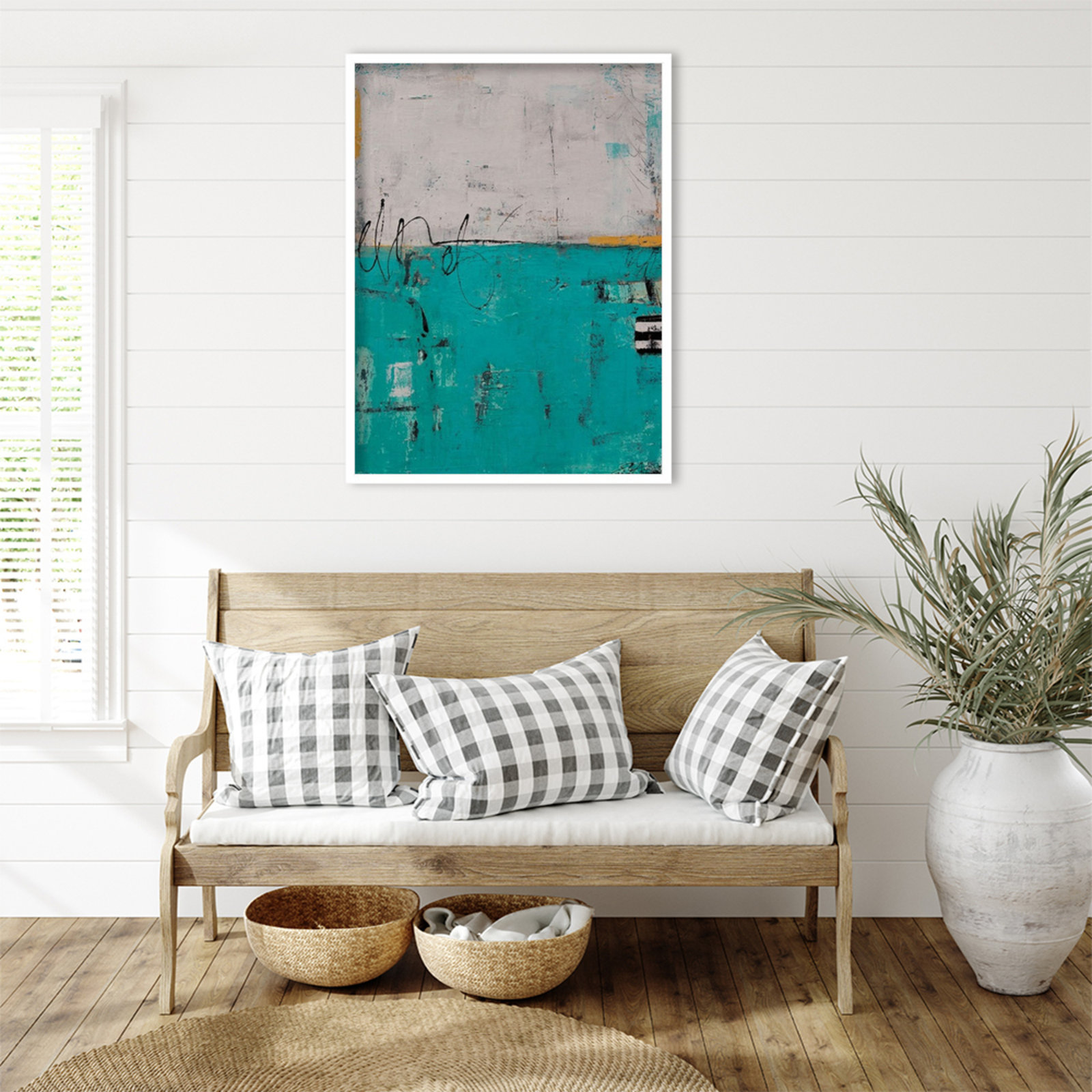 Urban Harmony Print by Erin Ashley, 33" H x 25" W, White