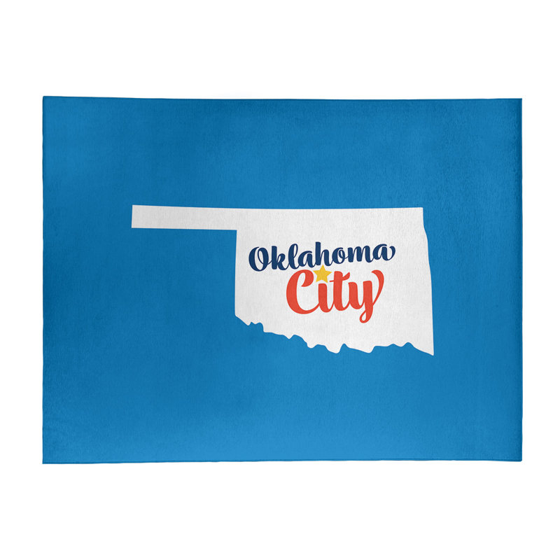 Tapis en poly-chenille oklahoma sports colors, Rectangle 8 pi x 10 pi