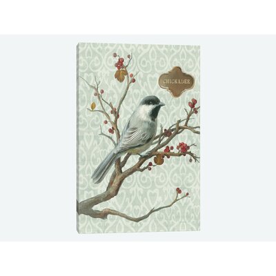 Winter Bird Series: Chickadee Graphic Art on Wrapped Canvas -  Charlton Home®, USSC8450 33596762