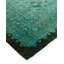 Tapis vert / noir unique 12 pi 5 po x 17 pi 10 po Gendt