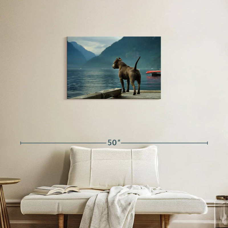 Brampt Pierside Pit Bull, 20" H x 30" W