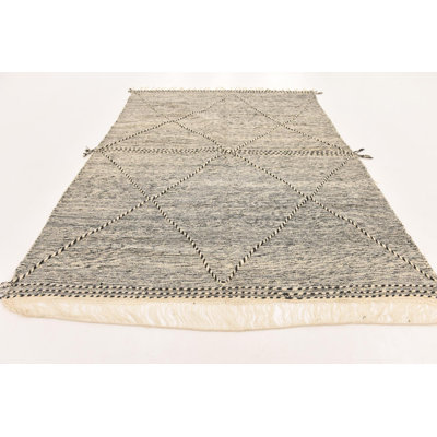 Tapis noir et blanc Julian