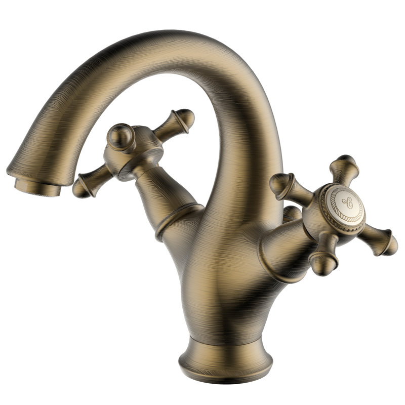 Mackennal Monobloc Basin Mixer, Antique Bronze