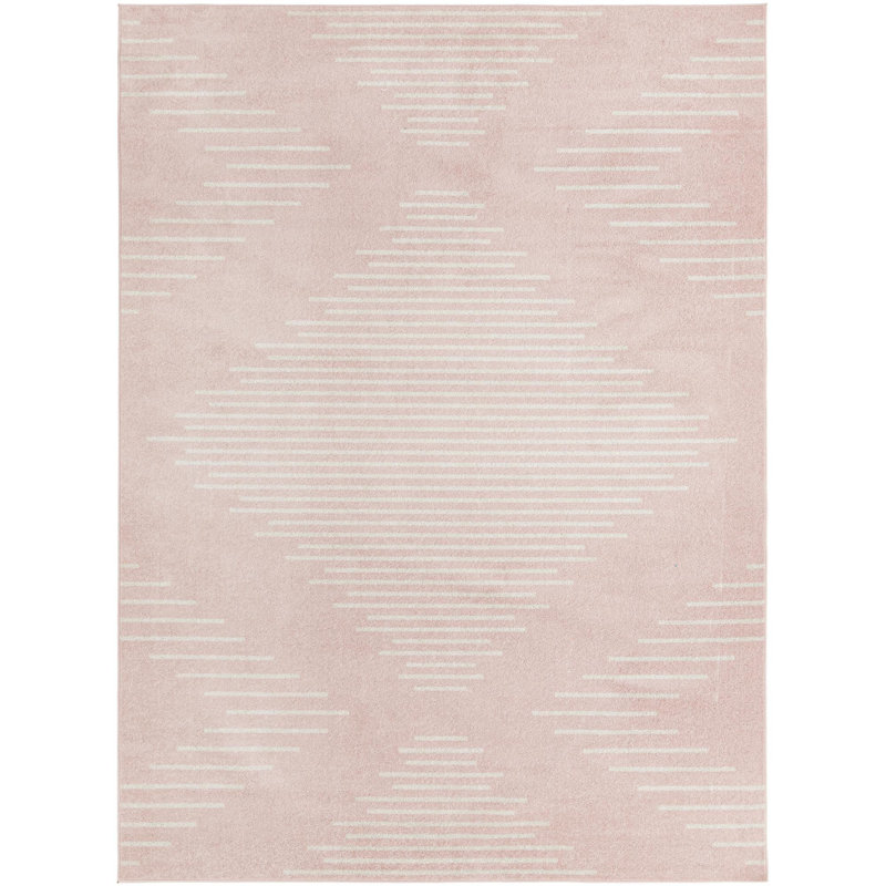 Striped Indoor Rug, Rectangle 9'10" x 13'