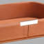 Rectangulaire, orange, grand, luxueux plateau en cuir pour le vestibule et le bureau - Porte-clés élégant, organisateur de bijoux, présentoir à parfum, étui décoratif imperméable et résistant aux taches avec un design haut de gamme-2009564669-2009564666-2009564667