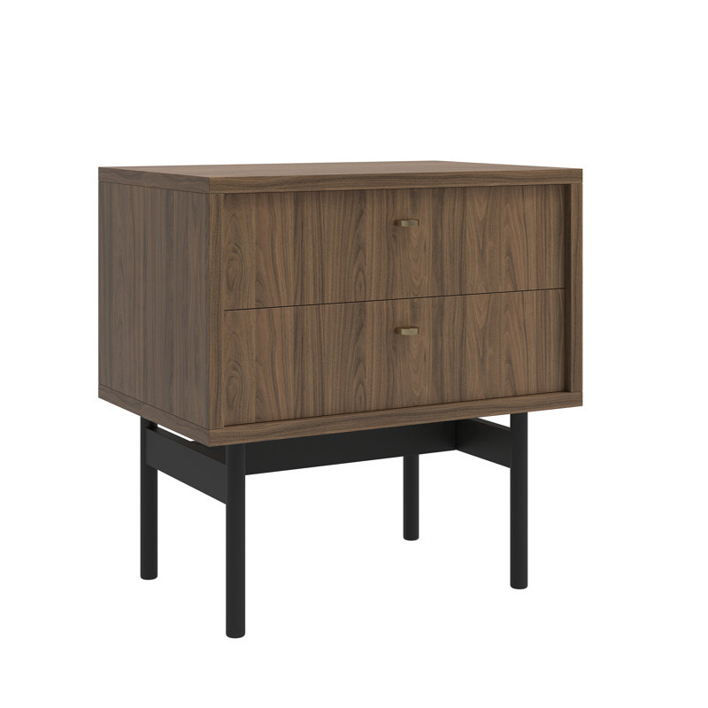 Alyssya 55cm W Steel Bedside Table
