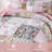 HoneiLife Queen Size 3‑Piece Monnie Pink Flowers Handmade Patchwork Quilt Set, 100% Cotton Bedding Quilt with Matching Pillow Shams-125173494-125173495