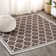 Hague Moroccan Trellis Textured Weave Espresso/Taupe Indoor/Outdoor Rug