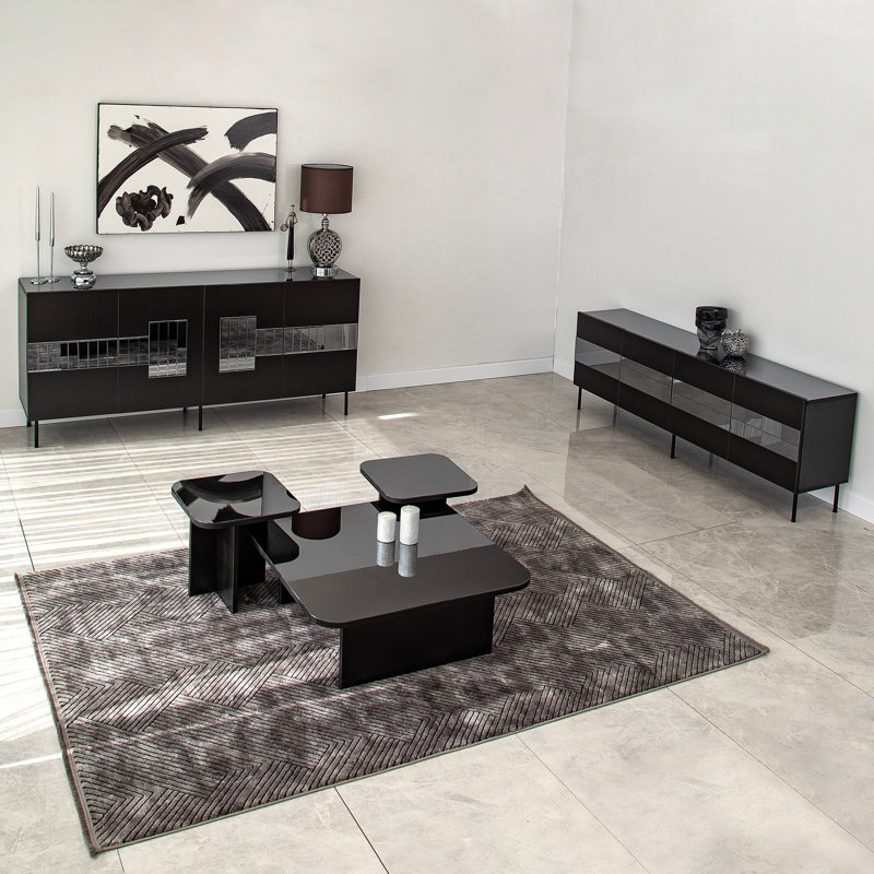 Console 70,87 po, Noir / fumée