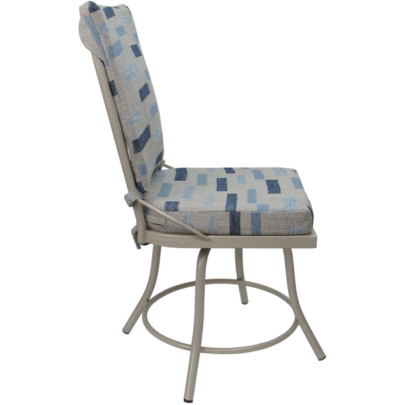 Chaise d'appoint d'extérieur avec coussin Jolana, Beige