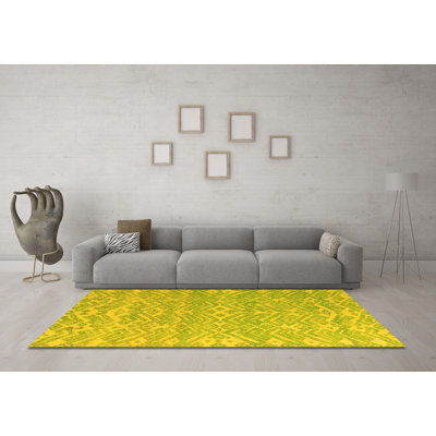 Washable Abstract Indoor Rug