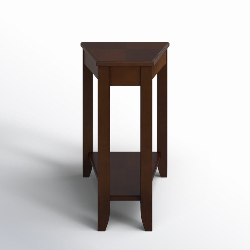 Ajai Solid Wood Top End Table, Cherry