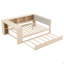 Lit plateforme double en bois avec tablettes de rangement, lit gigogne et station de charge-1553325704-1553325707