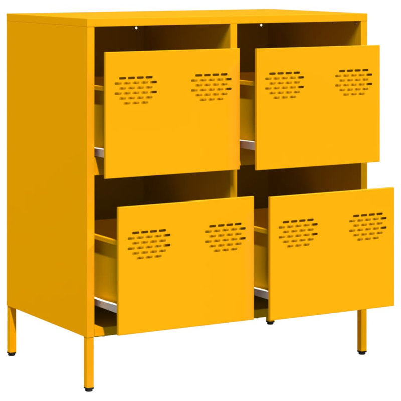 Sherlon Storage Cabinet, Mustard Yellow