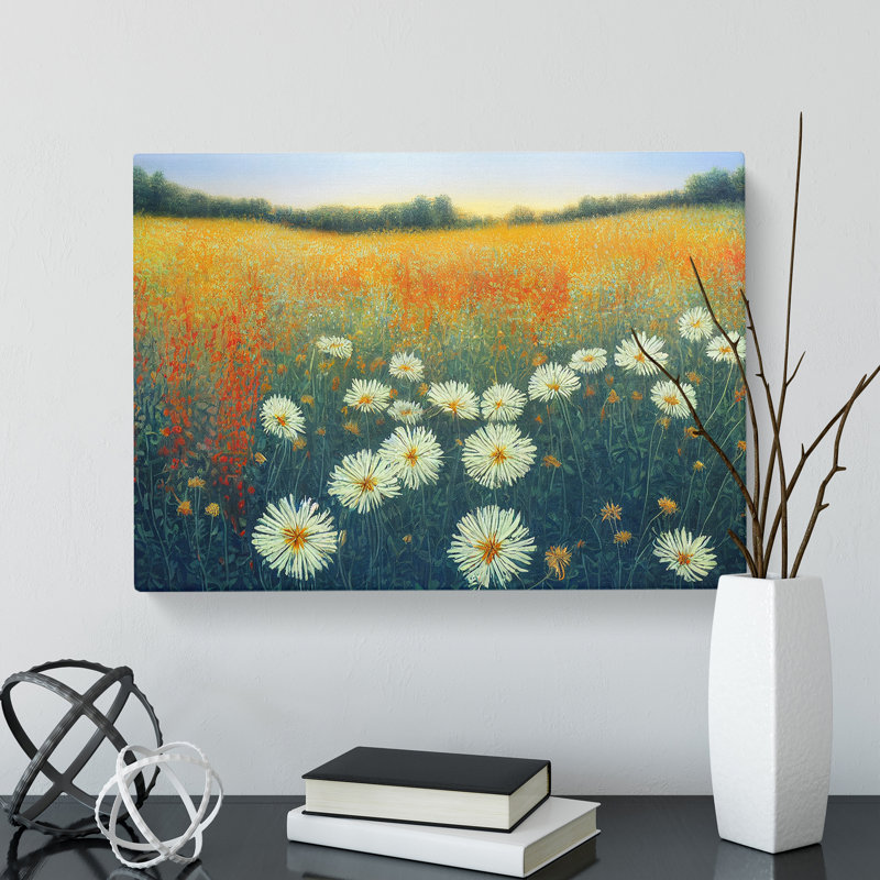 Sumptuous Wildflowers Floral - Wrapped Canvas