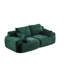 Mousse à mémoire de forme moderne à 2 places compressée avec un tissu de velours côtelé, animal de compagnie, sans assemblage, personnalisable pour le salon, les appartements, les chambres à coucher, personnalisable-61520601