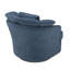 Fauteuil demi-tonneau pivotant rembourré Lakitia Rowena -2136543498